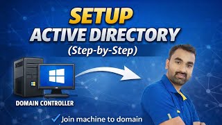 Active Directory Live Demo | Setup Step-by-Step | Install AD, Join PC 