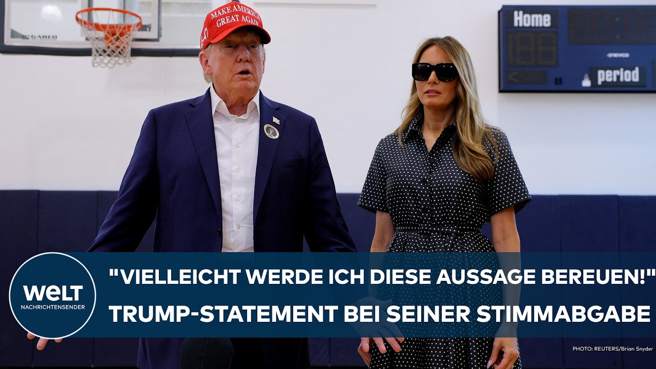 US-WAHL: "Vielleicht werde ich diese Aussage bereuen!" Statement von Donald Trump bei Stimmabgabe!