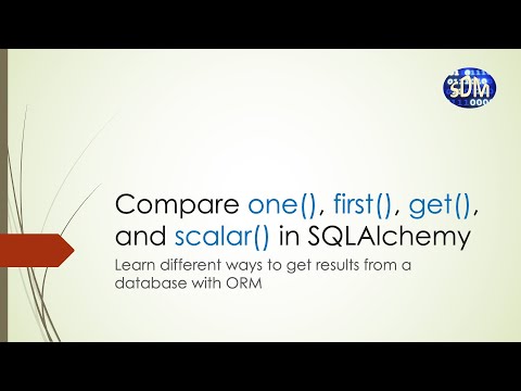 Compare One First Get And Scalar In Sqlalchemy Python Database Orm