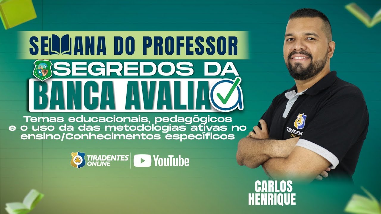 SEDUC-CE: SEGREDOS DA AVALIA | TEMAS EDUCACIONAIS E CONHEC. ESPECÍFICOS | PROF. CARLOS HENRIQUE