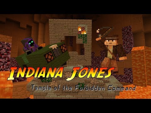 Minecraft Indiana Jones Ride (Temple of the Forbidden Command) Trailer