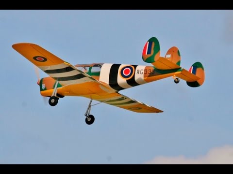 1:3.5 SCALE RC MILES M.38 MESSENGER LIASION AIRCRAFT ZENOAH 62cc - PHIL AT LMA RAF ELVINGTON - 2014