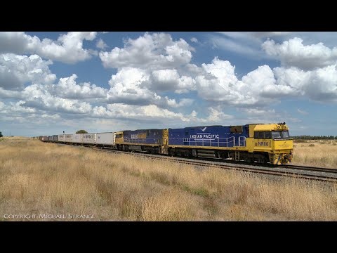 6MP4 TOLL Container Train With NR86 & NR8 (14/1/2022) - PoathTV Australian Railways