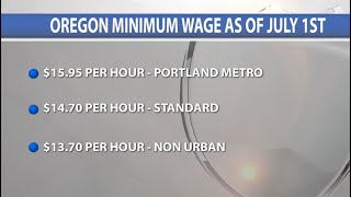 Minimum wage in Oregon increases