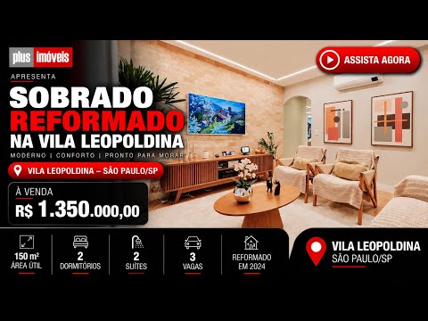 Vídeo do imóvel — Lindo Sobrado, semi mobiliado,  pronto para morar totalmente reformado