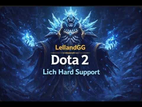 Lich Hard Support Gameplay | Dota 2 Support Positioning Teamfight Control and Vision Impact