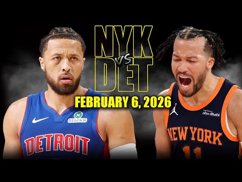 New York Knicks vs Detroit Pistons Full Game Highlights – February 6, 2026 | NBA Season
