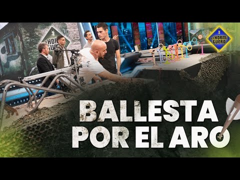 Ciencia de precisión: bola de acero con ballesta - El Hormiguero