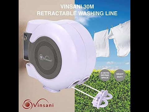 Vinsani Retractable Washing Line
