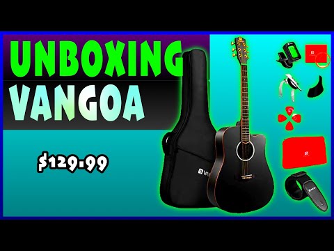 UNBOXING/Guitar Review VANGOA Acoustic / Electric
