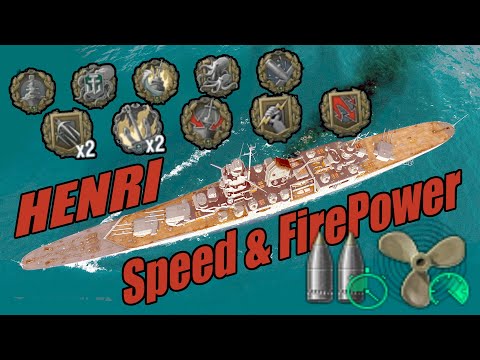 Henri IV 12 Achievements 317k Random Battle Hard Carry - World of Warships