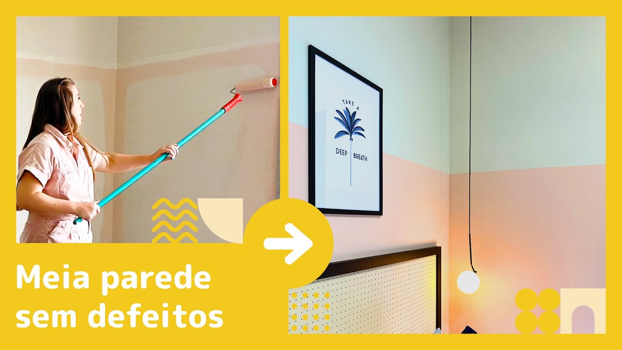 COMO FAZER PINTURA MEIA PAREDE PERFEITA: Dicas infalíveis para não errar! | #GuiàObra