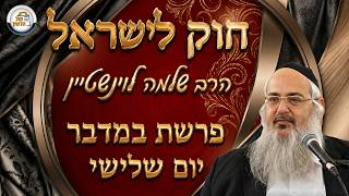 חוק לישראל - פרשת במדבר - יום שלישי | הרב שלמה לוינשטיין