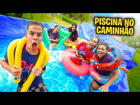 TRANSFORMAMOS O CAMINHÃO EM UMA PISCINA PROFISSIONAL!- MUITO ÉPICO!