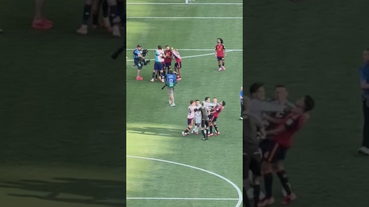 La pelea entre Paredes y Gavi tras ganar ESPAÑA a ARGENTINA #shorts