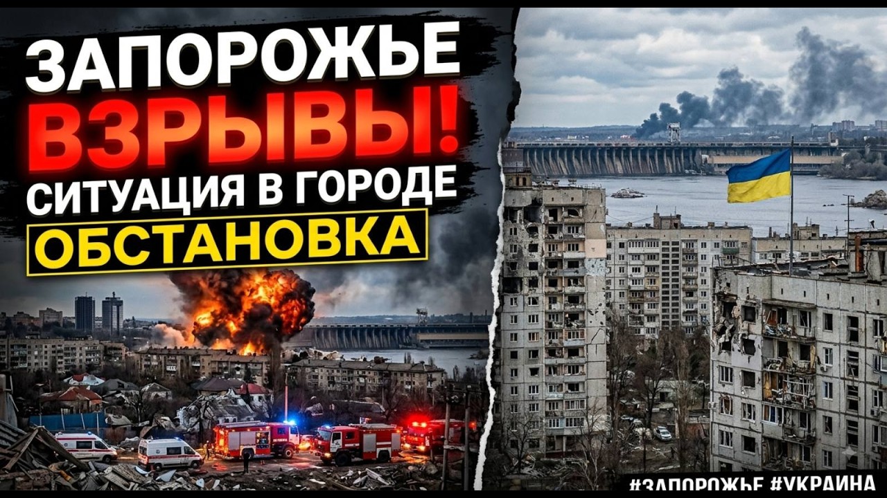 Запорожье ВЗРЫВЫ !!! АТАКА !!! ОБСТАНОВКА В ГОРОДЕ 18.06 .2026