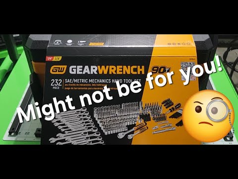 GEARWRENCH Mechanics Tool Set review 3 Drawer Storage Box, 232 Piece