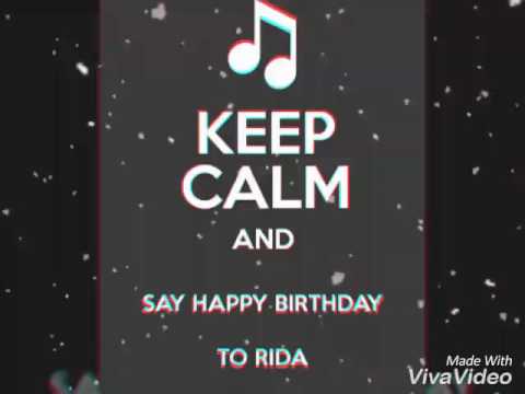 Rida birthday