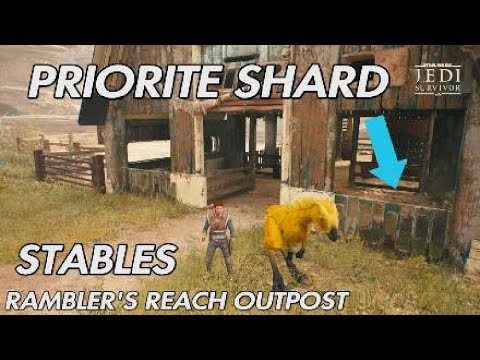 How to get the PRIORITE SHARD from the STABLES - STAR WARS Jedi: Survivor Hidden Shard