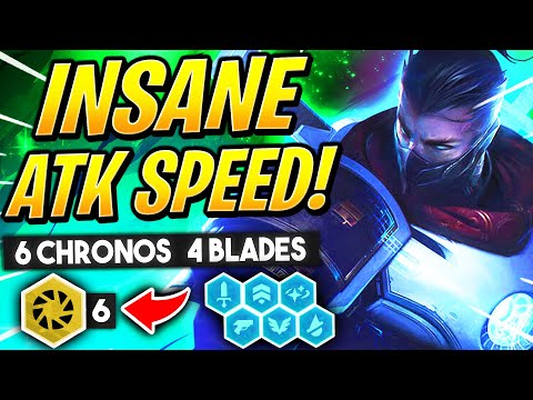 6 CHRONOS 4 BLADEMASTER - INSANE ATTACK SPEED! | TFT Guide | Teamfight Tactics Set 3 Galaxies | LoL