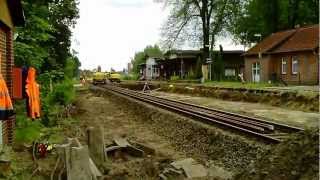 preview picture of video 'Heidebahn Ausbau Bahnhof Schneverdingen'
