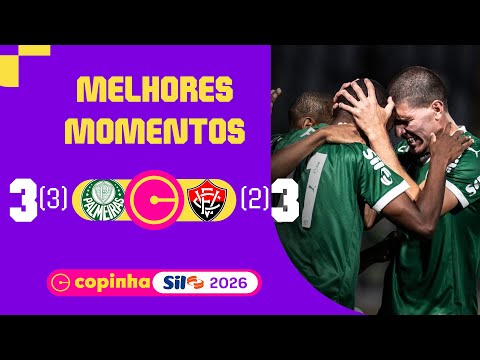 PALMEIRAS 3 (3) X (2) 3 VITÓRIA | MELHORES MOMENTOS | 2ª FASE | COPINHA SIL 2026
