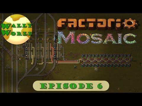 Factorio Mosaic, Episode 6: Sulfur, Sulfuric Acid, and Plastic - Let's Play, Stream