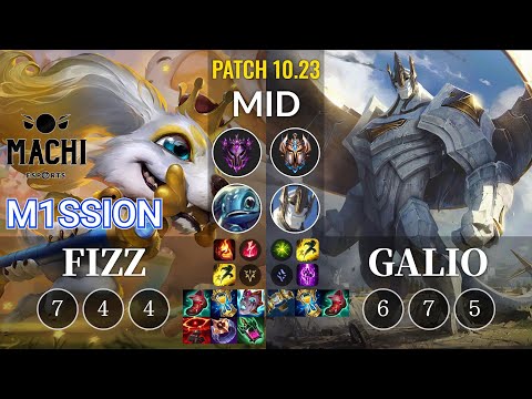 MCX M1ssion Fizz vs Galio Mid - KR Patch 10.23