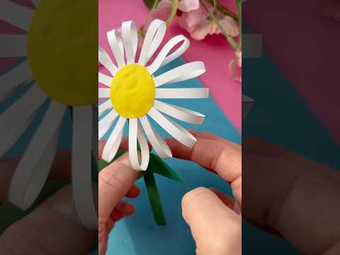 Цветы Из Бумаги На 8 Марта | Открытка маме #аппликация #поделки