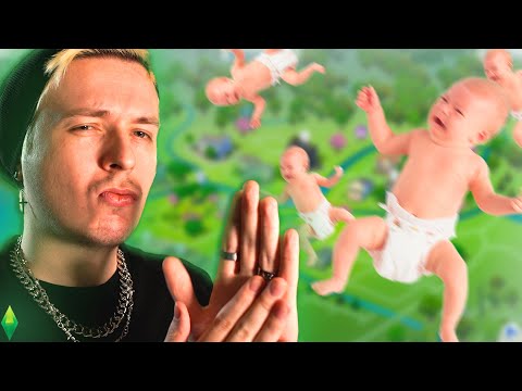 Как от меня забеременел сразу целый город в Симс 4