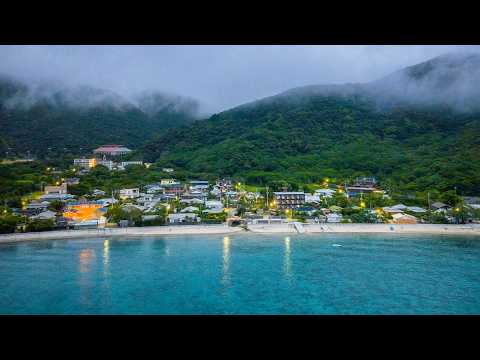 Amami Oshima Seaside Village Walk & Swim | Japan 4K Dawn Island Ambience
