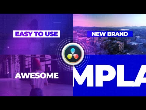 Modern Slideshow DaVinci Resolve Templates