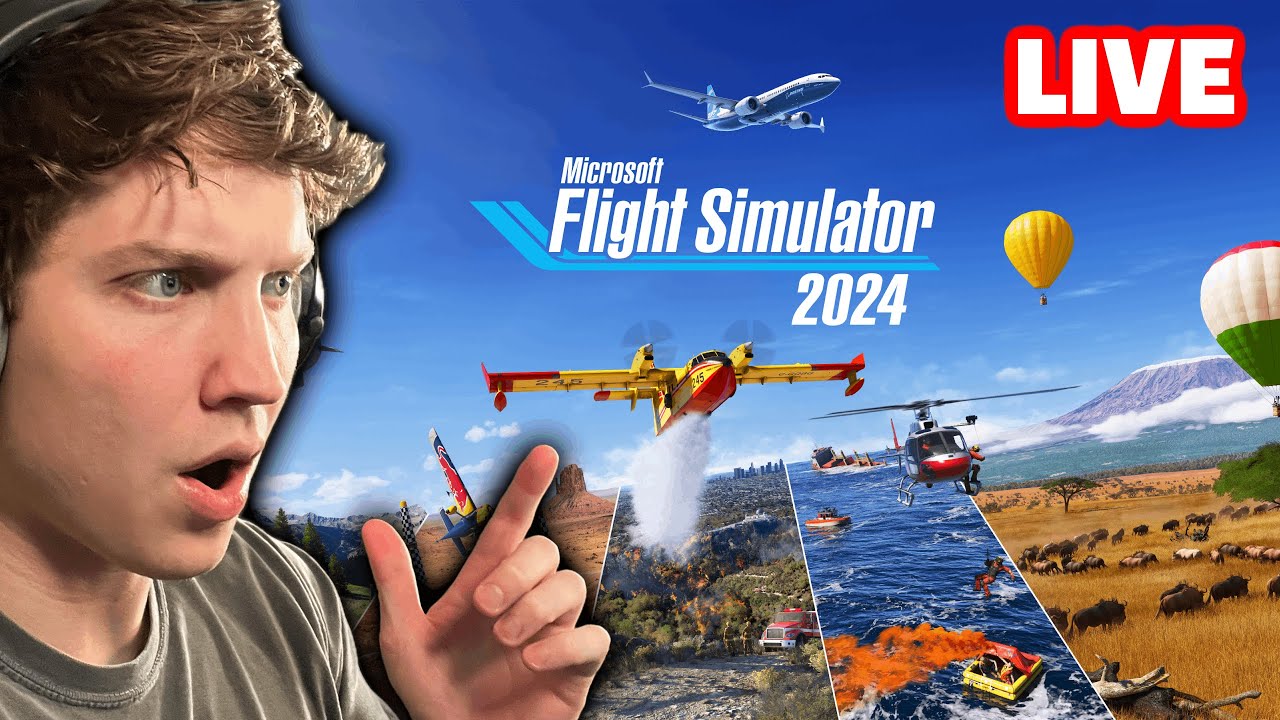 LIVE Playing Microsoft Flight Sim 2024!!!!!!!!!!!!