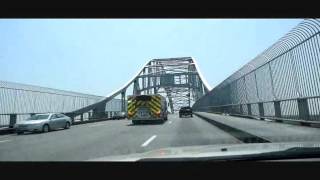 Bourne Fire Dept  Engine 121 on the Bourne Bridge
