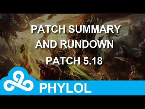 Patch 5.18 summary and rundown of the biggest changes