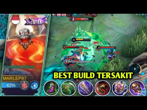 GAMEPLAY THAMUZ - BEST BUILD FULL DAMAGE FOR UPDATE
