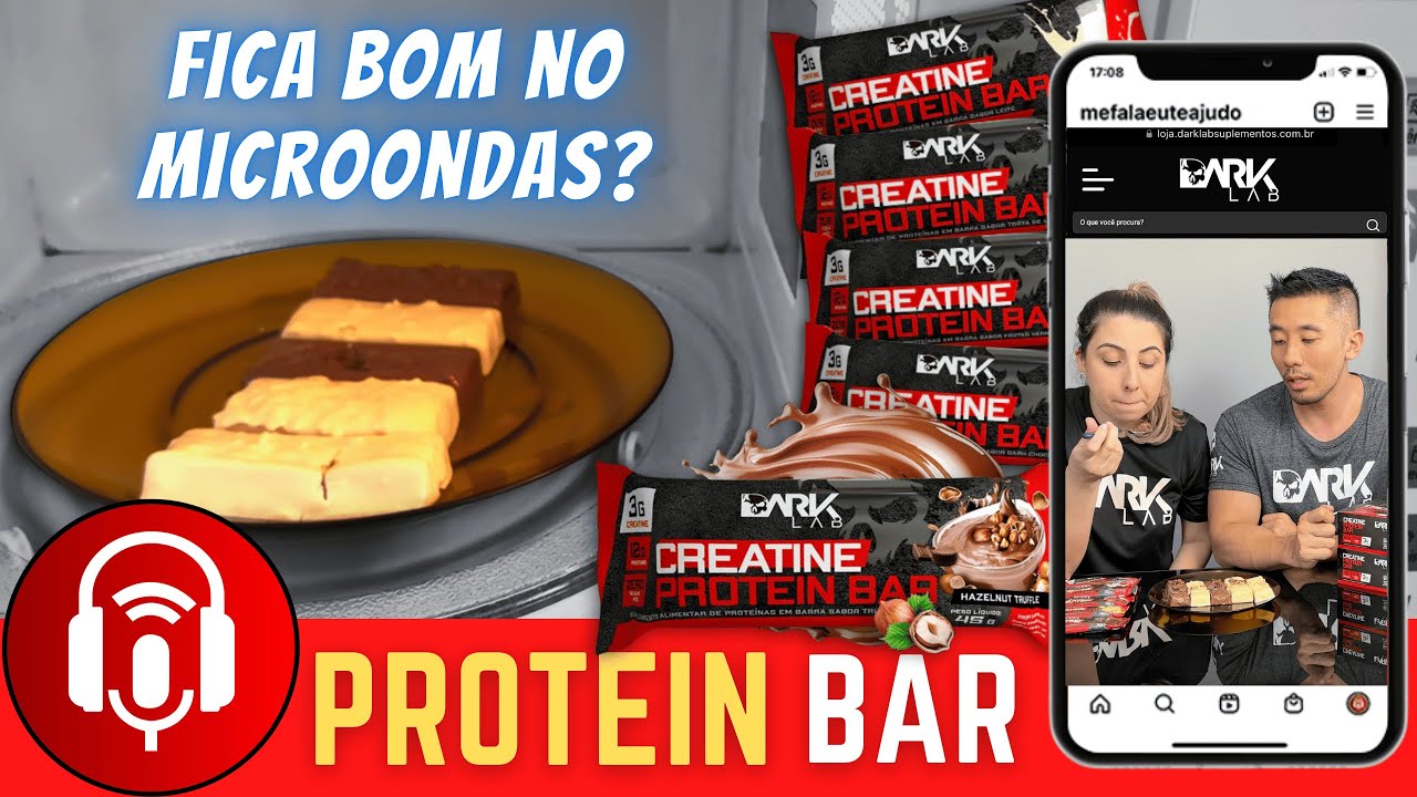 Miniatura da avaliação em vídeo de Barra de Proteína com Creatina Dark Lab 45g (12 Unidades) Sabor Frutas Vermelhas