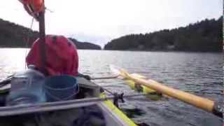 preview picture of video 'Inside Passage Video 10, Rowing Dodds Narrows, Docks in Naniamo'