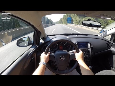 Opel Astra J Sports Tourer 1.3 CDTI (2011) on German Autobahn - POV Top Speed Drive
