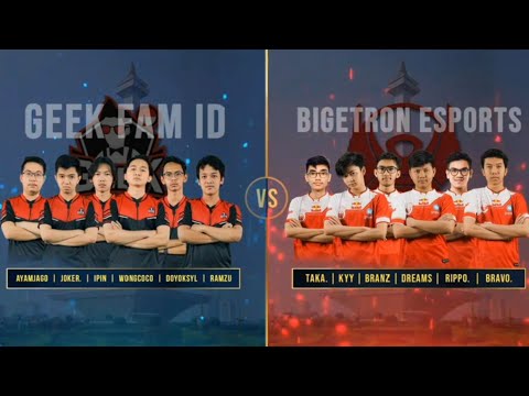 KING BRANZ LANCELOT DEBUT BTR RIPPO | GEEK FAM vs BIGETRON ESPORTS MATCH KE-1 MPLI MOBILE LEGENDS