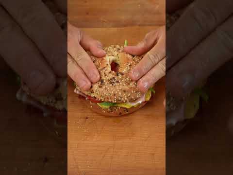 Simple sandwich series #70 : Healthy breakfast bagel