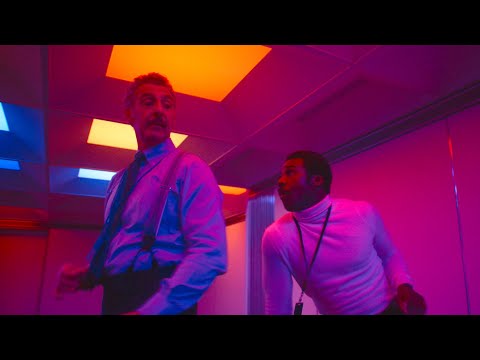 severance dance scene but it's post-disco funk from ex machina