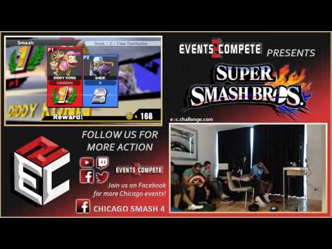Chicago Sm4sh Summit Winners Semis – GGA.JJROCKETS(Diddy Kong) vs. Bushi (Sheik)