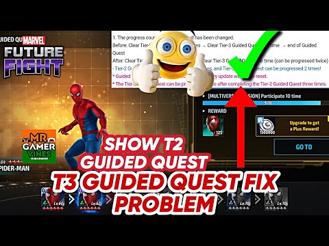 HOW TO GET T3 Guided Quest not T2 Guided Quest fix Marvel future fight Mr GAMER VINES Hindi 👍