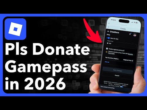 How To Make A Gamepass In Pls Donate In Roblox Mobile In 2026