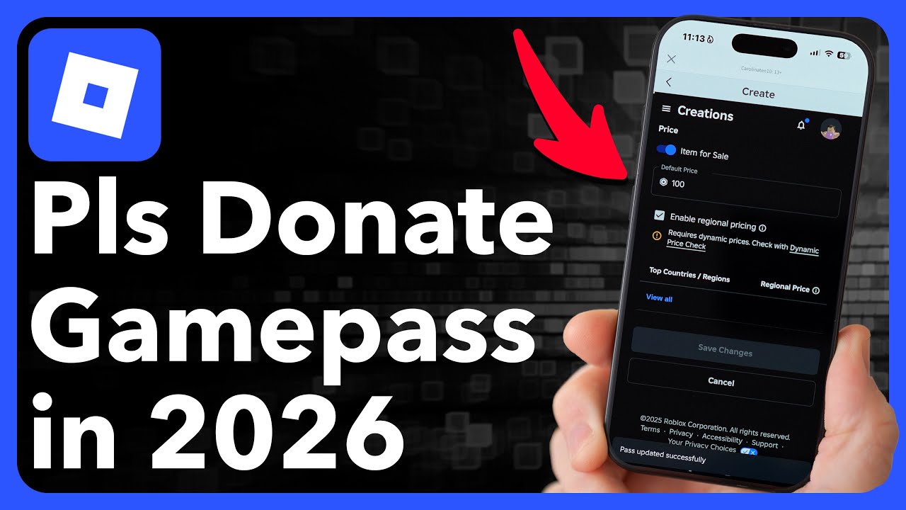 How To Make A Gamepass In Pls Donate In Roblox Mobile In 2026