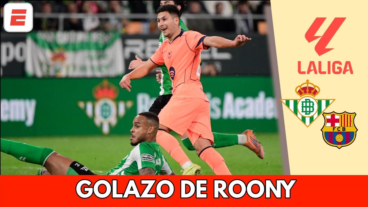 Asistencia de PEDRI y SEÑOR GOLAZO de ROONY para extender ventaja del BARCELONA vs BETIS | La Liga