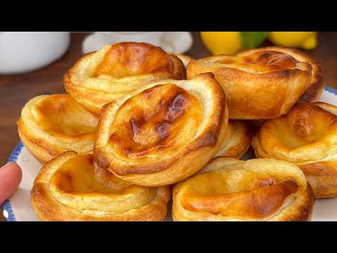 Pastéis de Nata 💛 Tartelettes Portugaises à la Crème aux Oeufs
