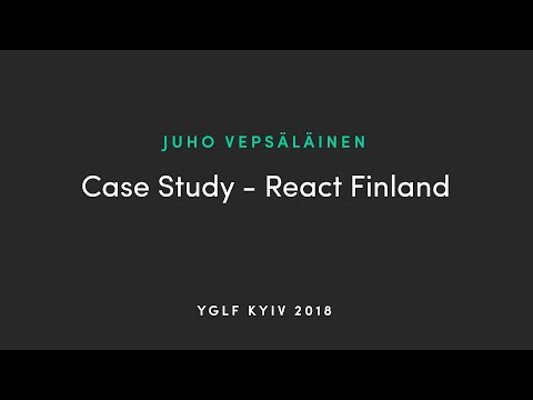 Juho Vepsäläinen - Case Study: React Findland
