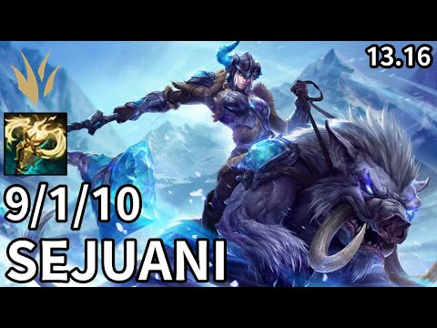 Sejuani Jungle vs Nidalee - KR Challenger | Patch 13.16